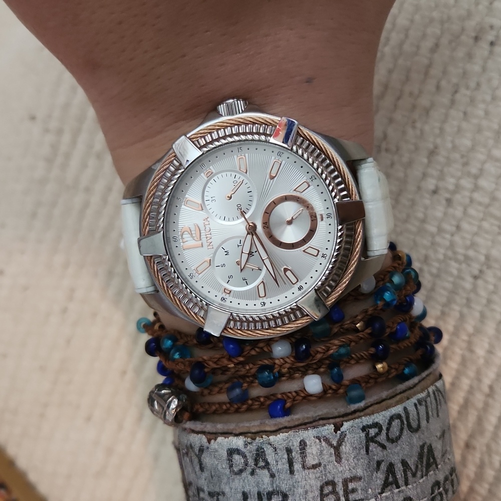 Invicta white watch